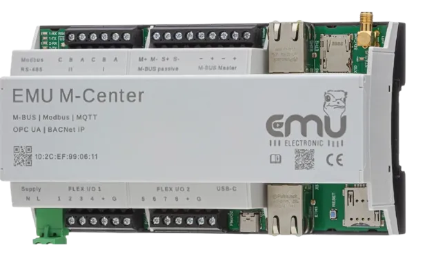 [210.000.00] EMU M-Center 210.000.00 Datalogger voor 20 M-Bus toestellen