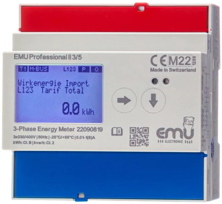 [P21A0000] 3 Fase kWh meter via Stroomtransformator met secundaire 5 A/1A MID-  Professional II 3/5 S0 P21A0000