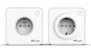 Prise encastrée intelligente Milesight avec mise à la terre, LoraWan WS513-868M-fr