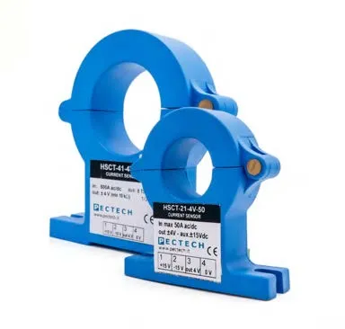 [HSCT-41-4V-500] HSCT-41-4V-500 Hall Effect current transformer: 500 A - Output +/- 4 V - Power supply +/-15V DC DIAM: 20mm