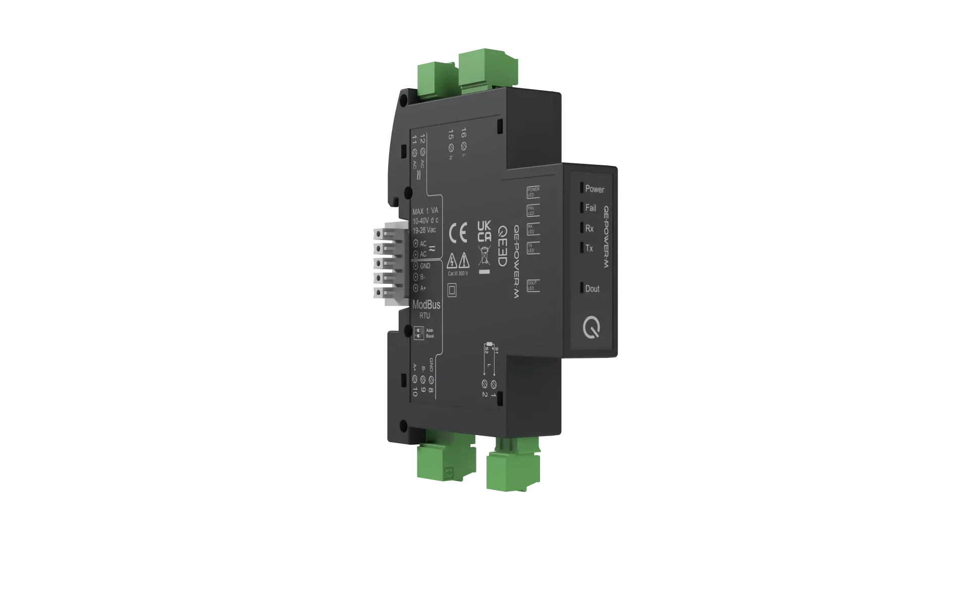 [QE-POWER-M-PLUS] QEED QE-POWER-M-PLUS Monophasé Compteur d'énergie Avec entrée de courant universelle
