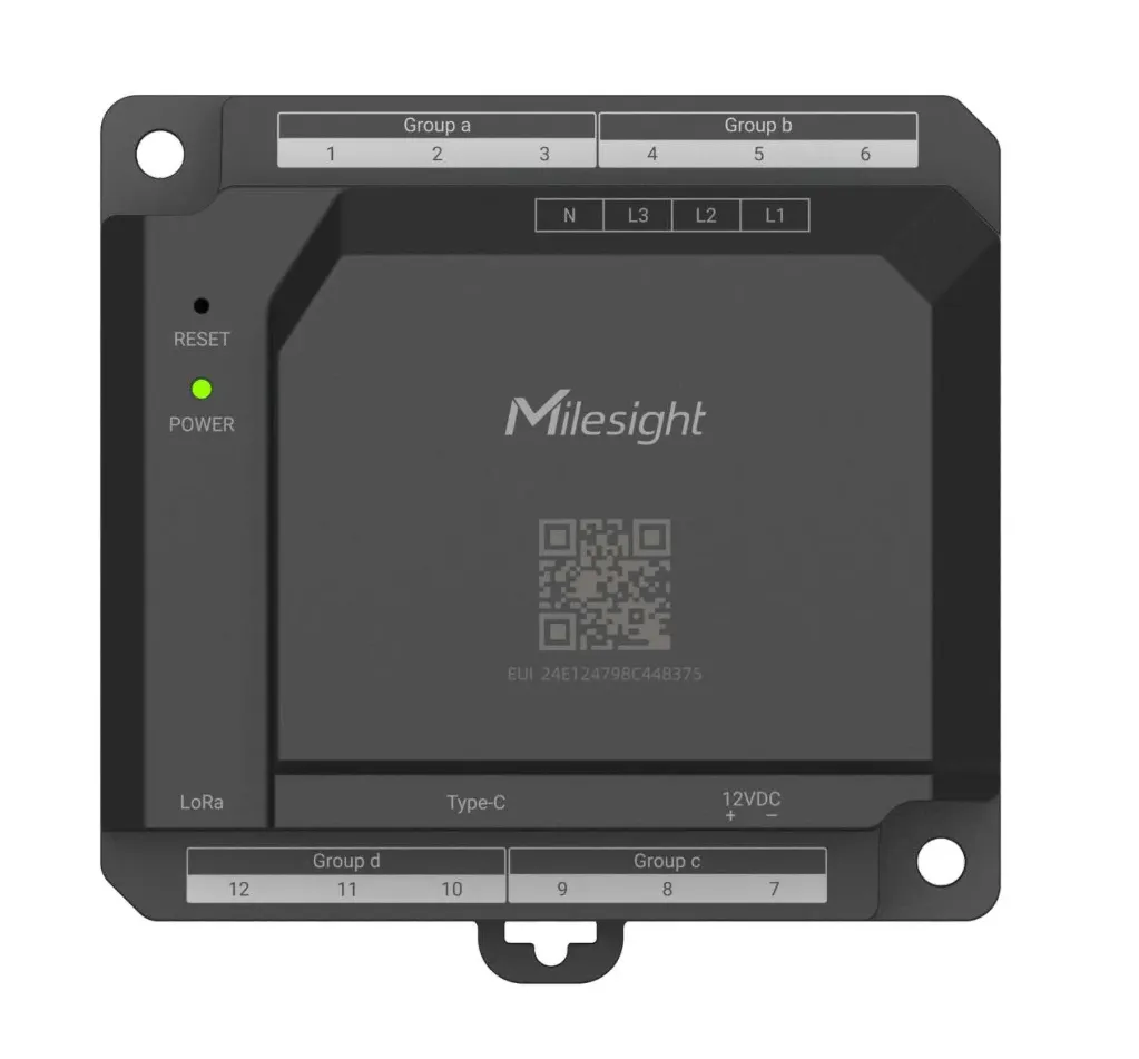 Milesight CTH01-868M LoraWan Electricity Meter / Monitor Hub