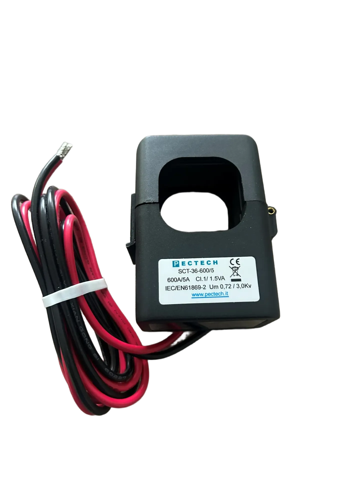 KSCT-36-300/333 Open current transformer 300A/333mV - diameter 36 mm - 1m cable