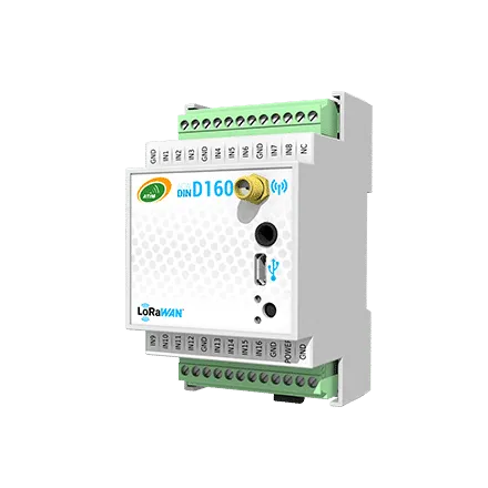 ATIM ACW/LW8-DINDIO16: 16 x DIGITALE INGANG LoraWan SENSOR